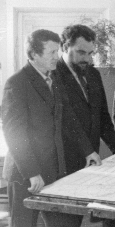 І.О. Майданович та Ю.А. Куделя (Фото 1970-х рр.)