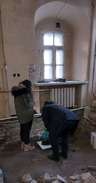 встановлення приладів у приміщенні корпусу №3 Києво-Печерської лаври